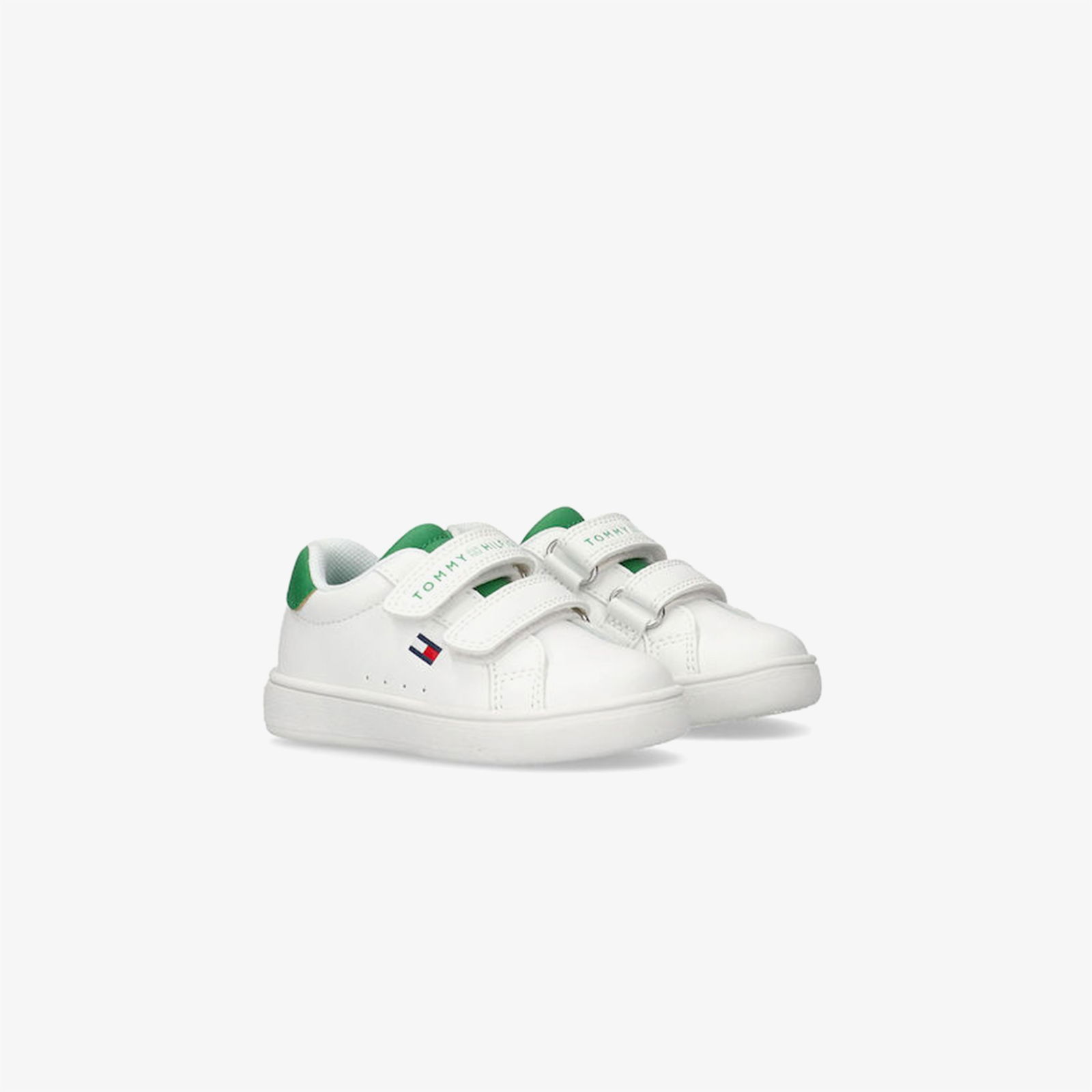 Tommy Hilfiger Flag Velcro Çocuk Beyaz/Yeşil Spor Ayakkabı