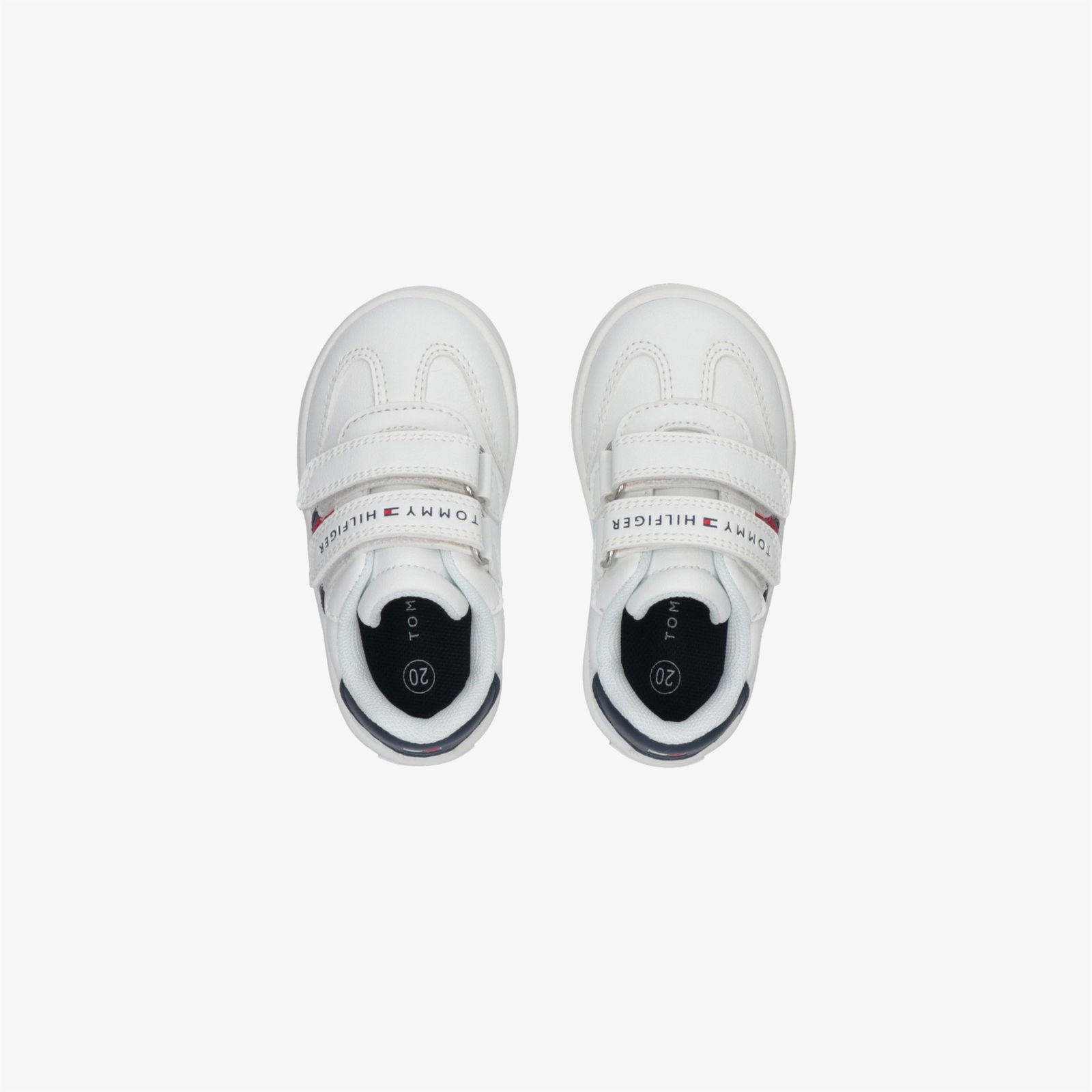 Tommy Hilfiger Flag and Hook Loop Çocuk Beyaz Sneaker