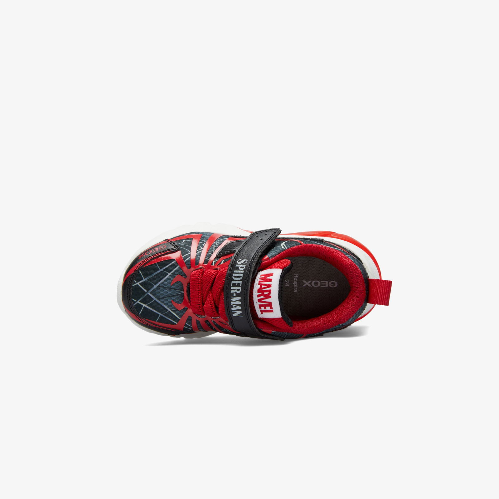 Geox Ciberdron Spiderman Çocuk Siyah Spor Ayakkabı