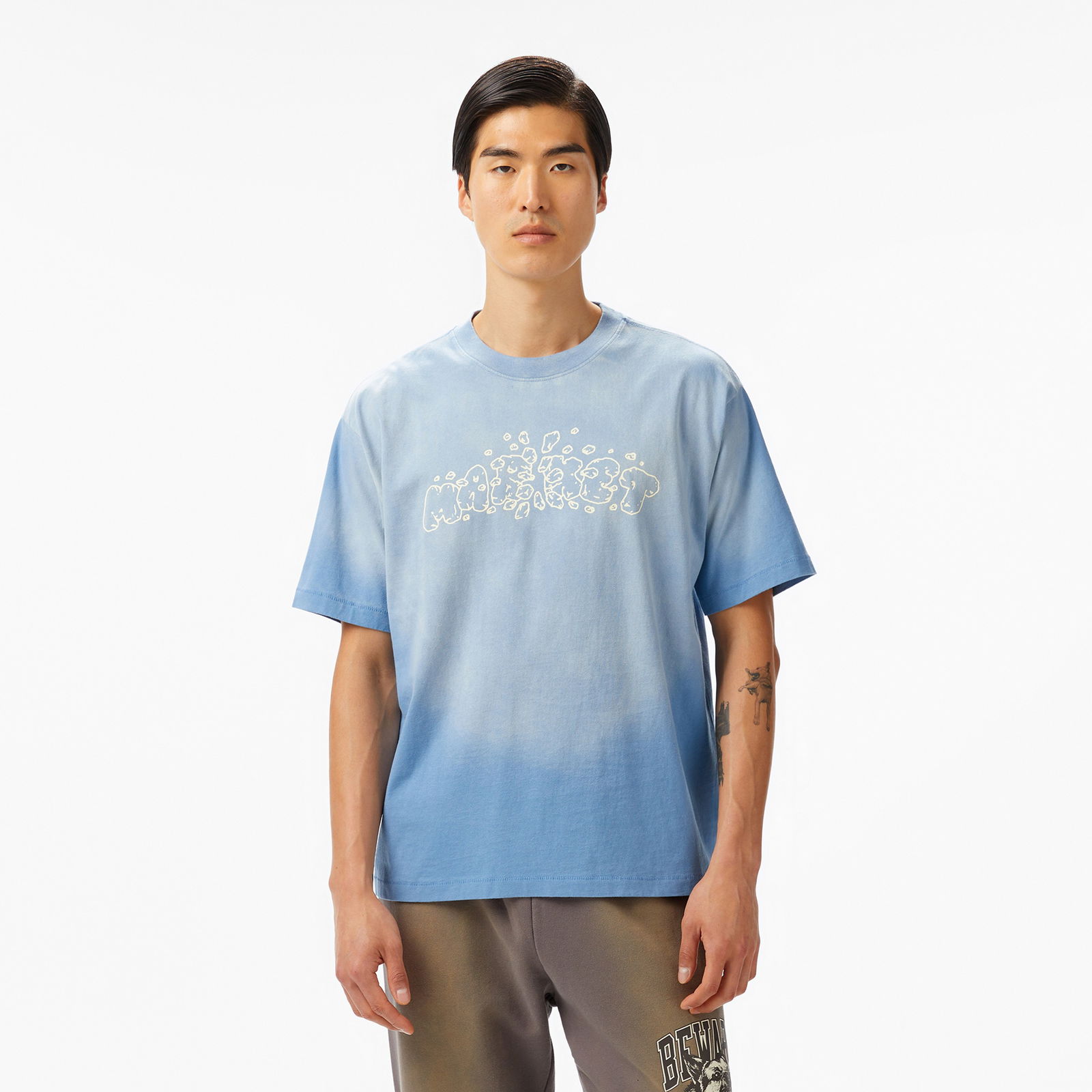 The Market Crash Unisex Mavi T-Shirt