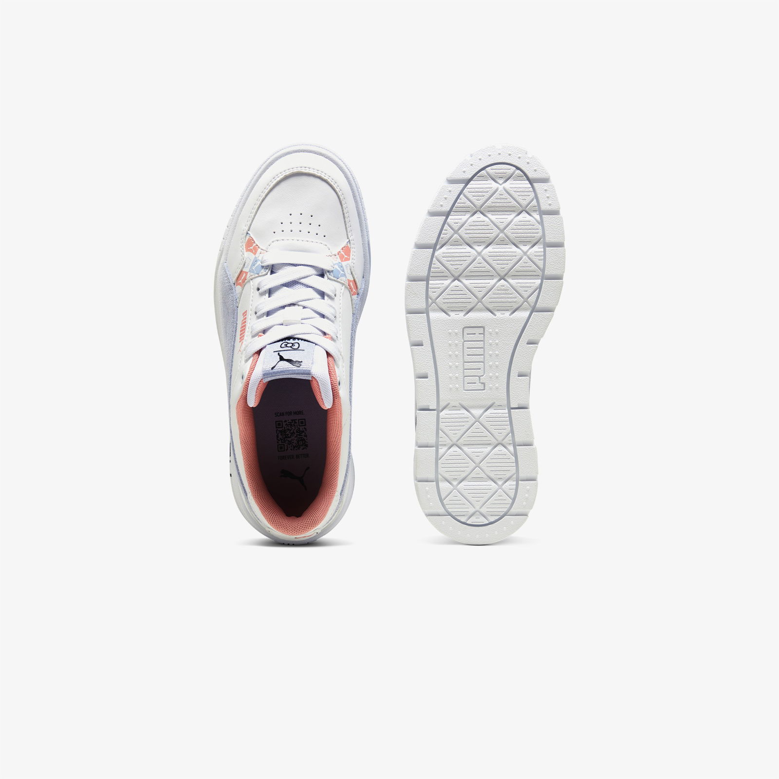 Puma Karmenidol Hk&Fr Jr Çocuk Beyaz Sneaker