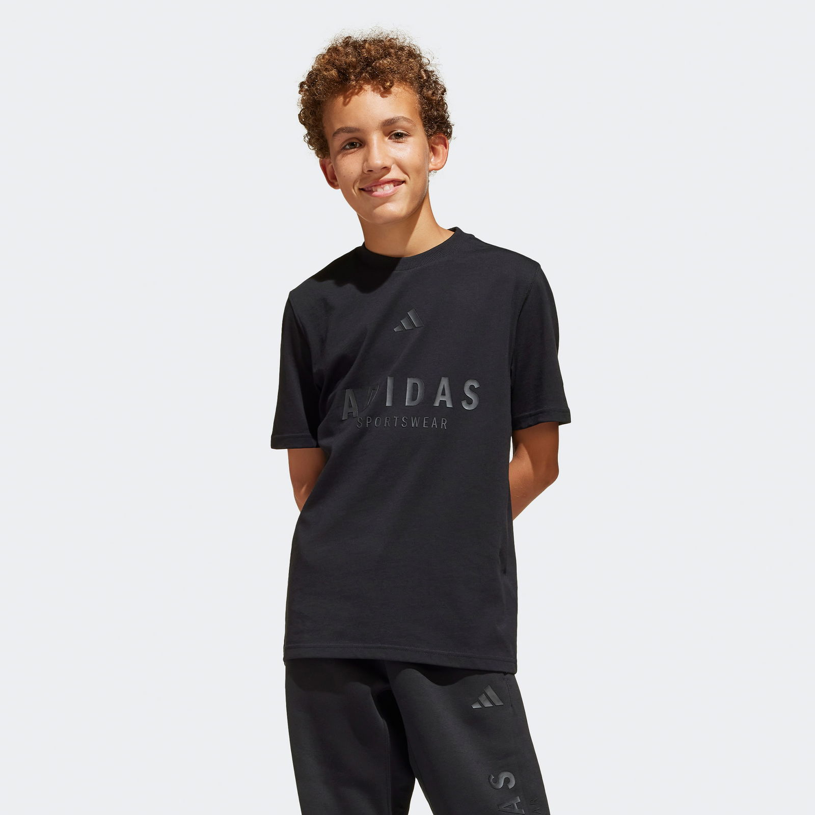 adidas Sportswear Çocuk Siyah Günlük T-Shirt
