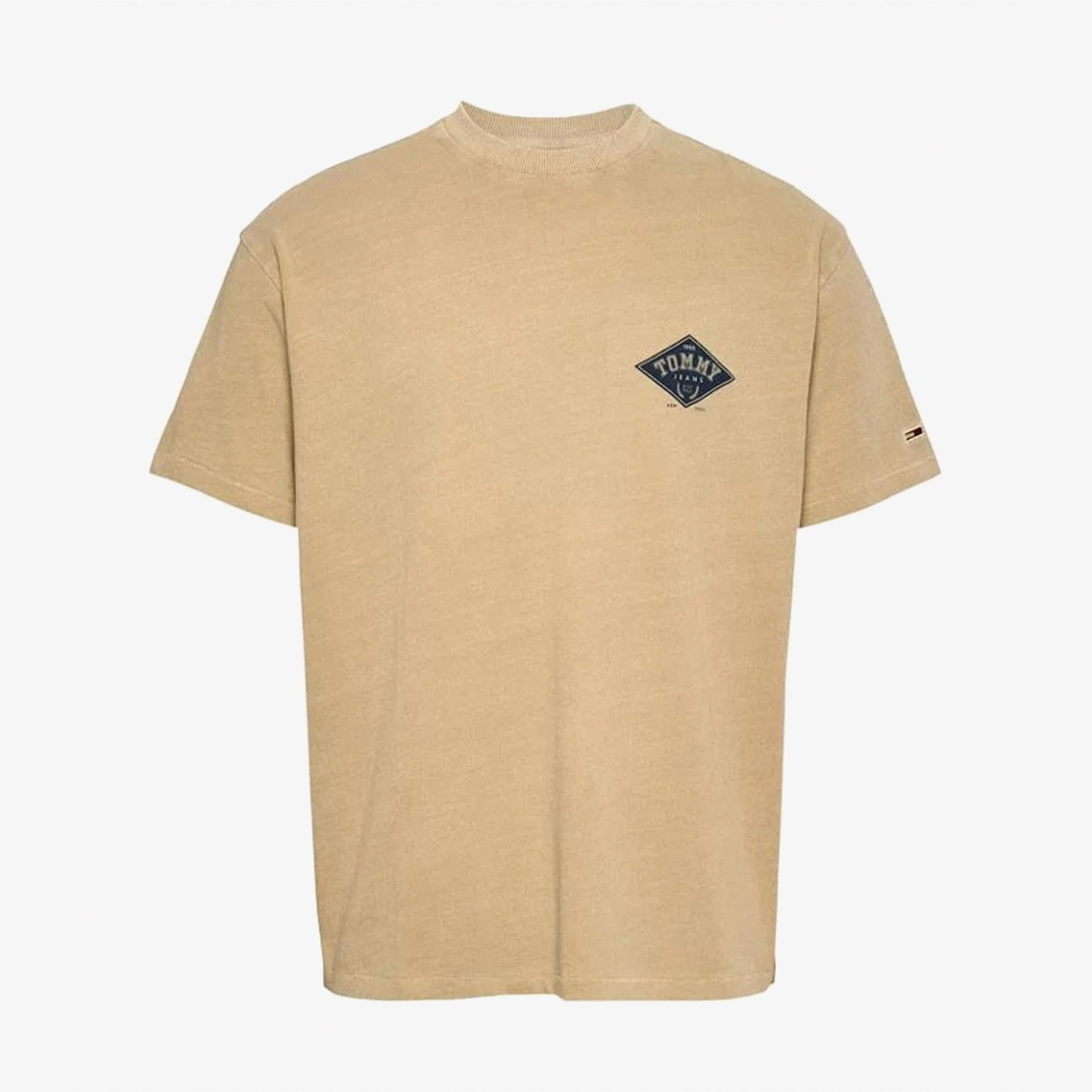 Tommy Jeans Rlx Varsity Graphics Erkek Bej T-Shirt