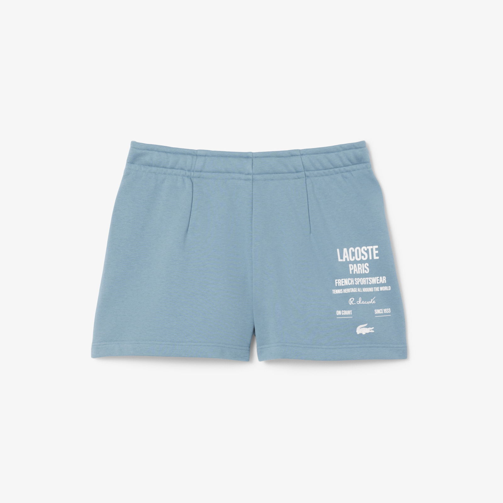 Lacoste Pleated Fleece Kadın Mavi Şort