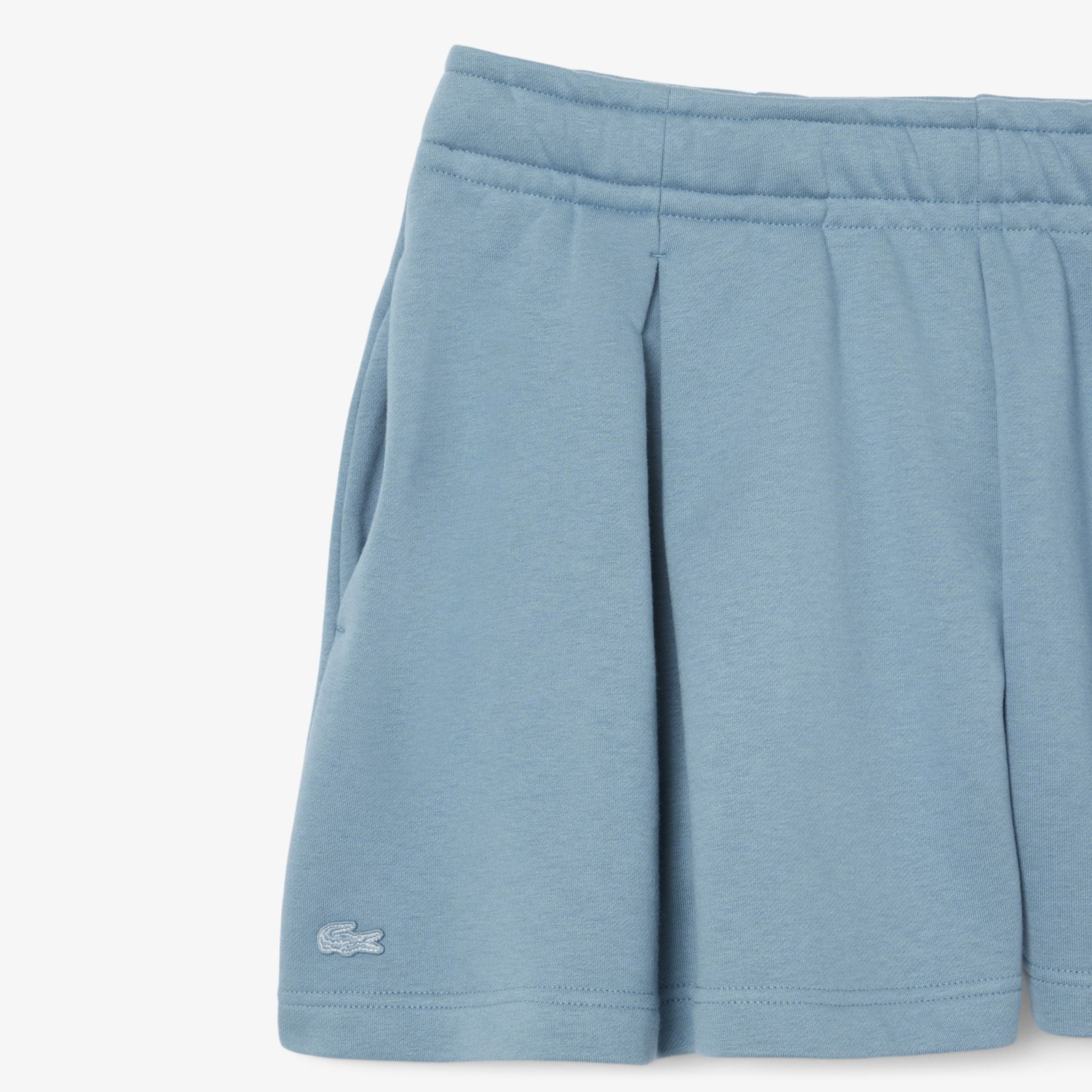 Lacoste Pleated Fleece Kadın Mavi Şort