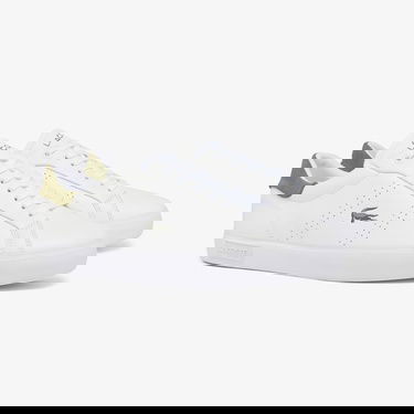 Lacoste Powercourt 2.0 Leather Erkek Beyaz Sneaker