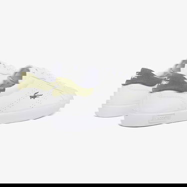  Lacoste Powercourt 2.0 Leather Erkek Beyaz Sneaker