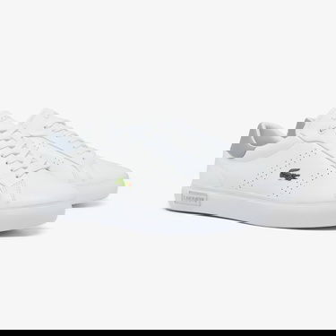  Lacoste Powercourt 2.0 Leather Erkek Beyaz Sneaker