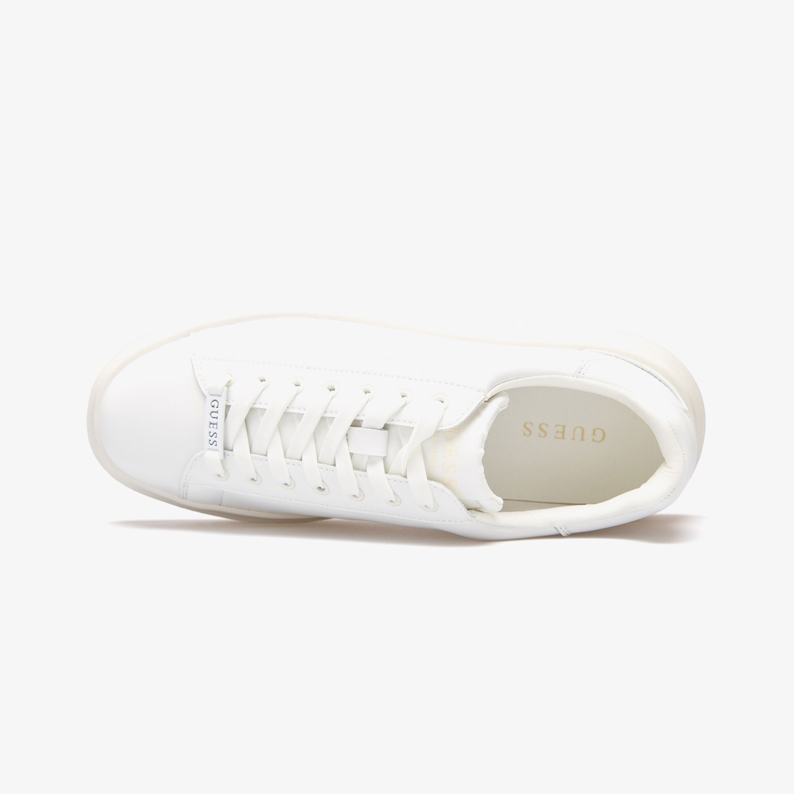 Guess Elba Leather Erkek Beyaz Sneaker