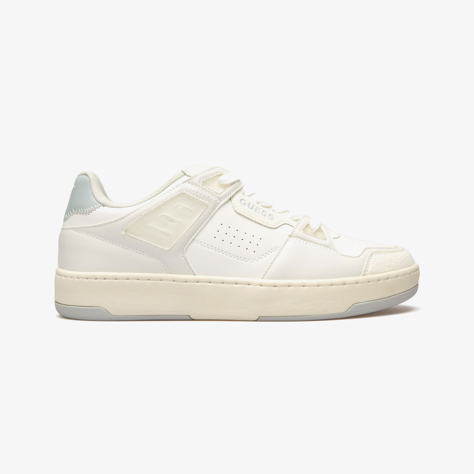 Guess Vincent Printed Eco Leather Active Erkek Beyaz Sneaker