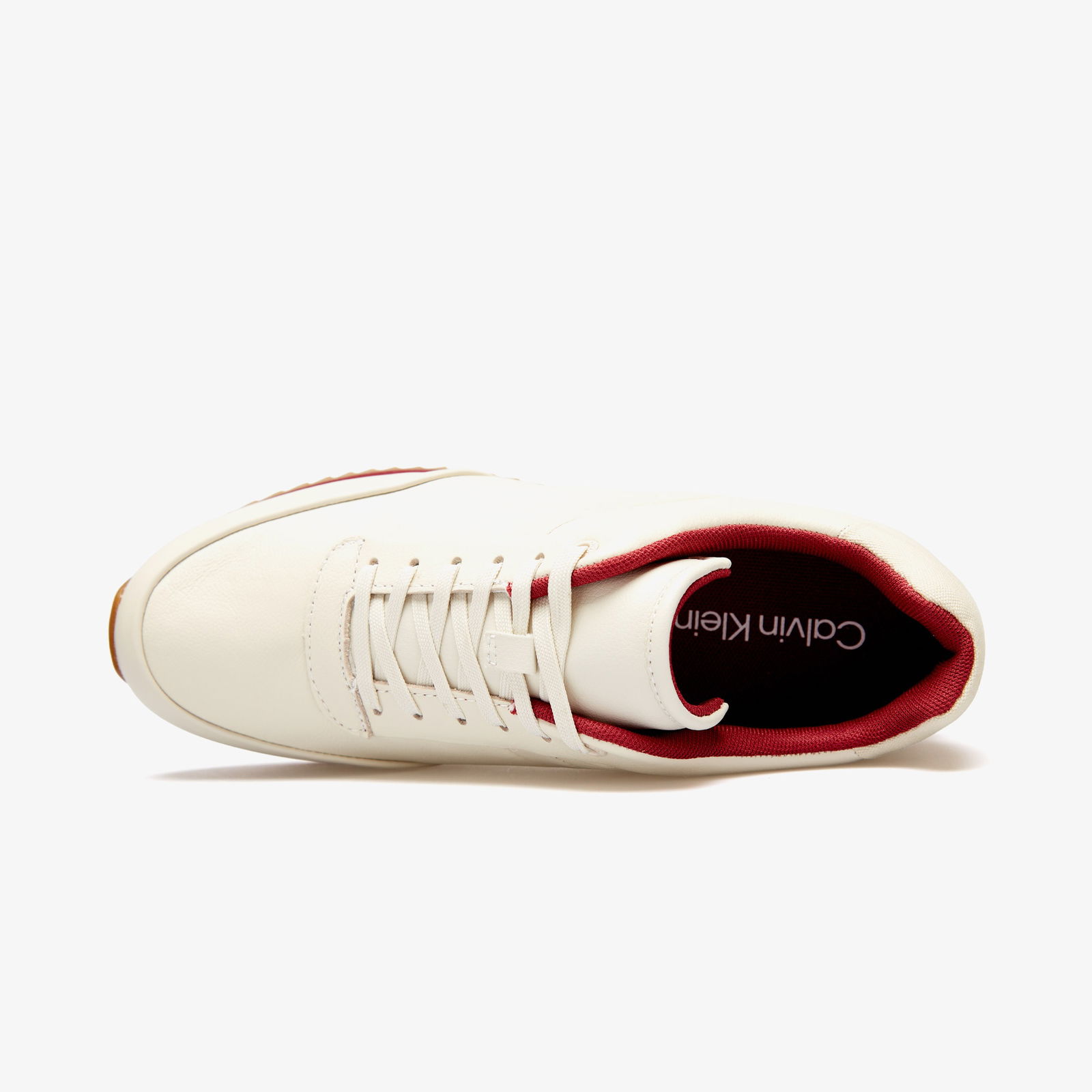 Calvin Klein Runner Lace Up Woven Kadın Bej Sneaker
