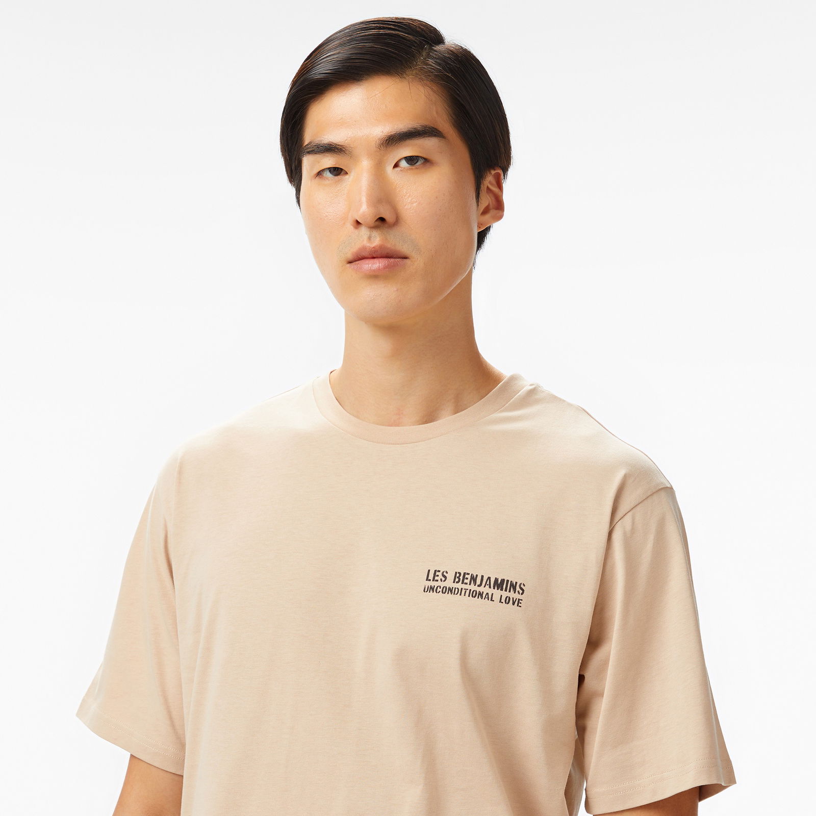Les Benjamins Erkek Bej T-Shirt