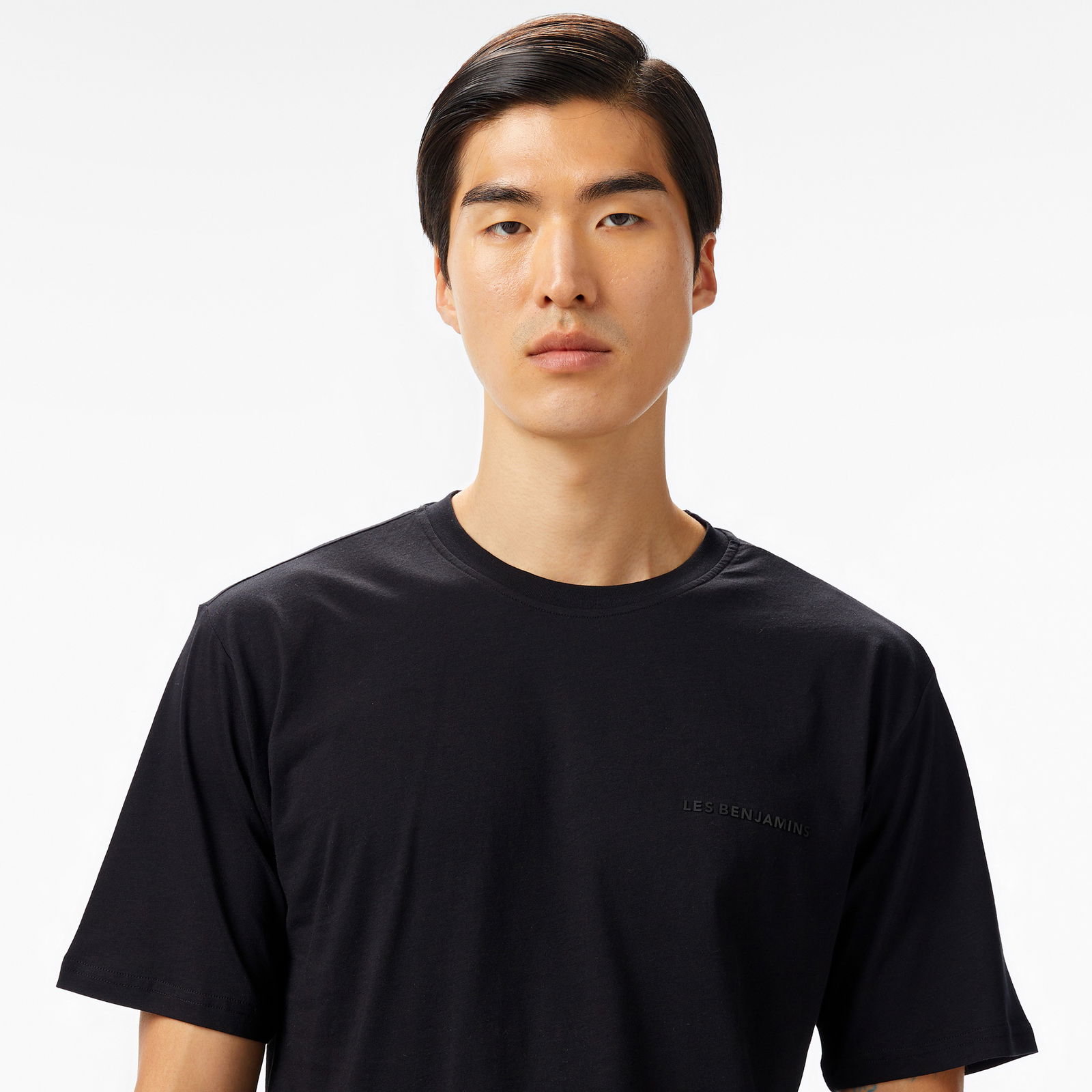Les Benjamins 407 Erkek Siyah T-Shirt