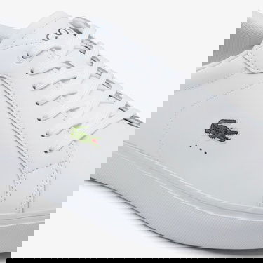  Lacoste Powercourt Leather Erkek Beyaz Sneaker