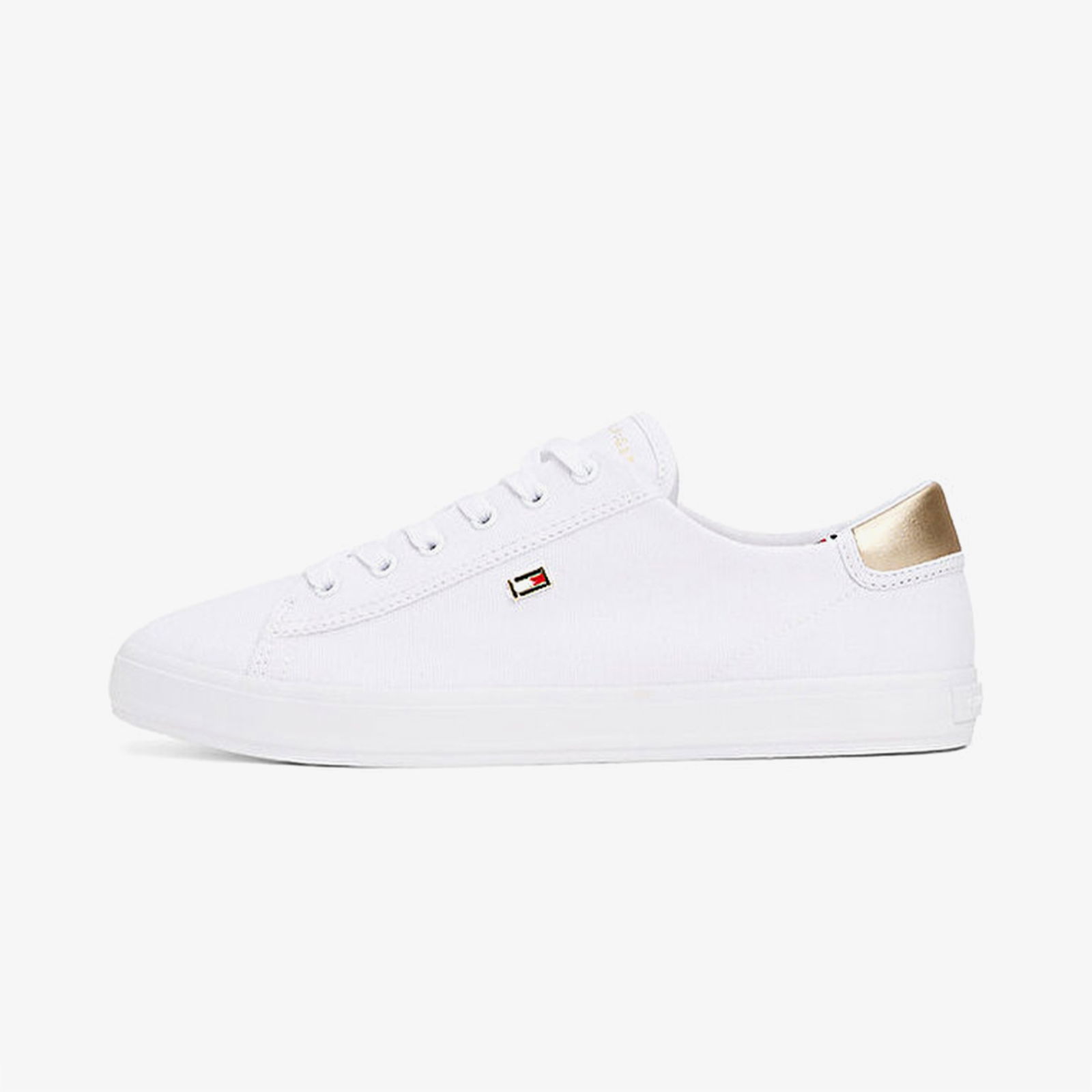 Tommy Hilfiger Vulc Lace Up Kadın Beyaz Sneaker