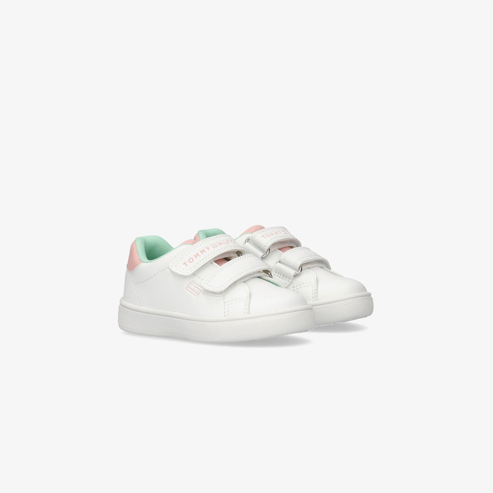 Tommy Hilfiger Flag and Hook Loop Çocuk Beyaz Sneaker