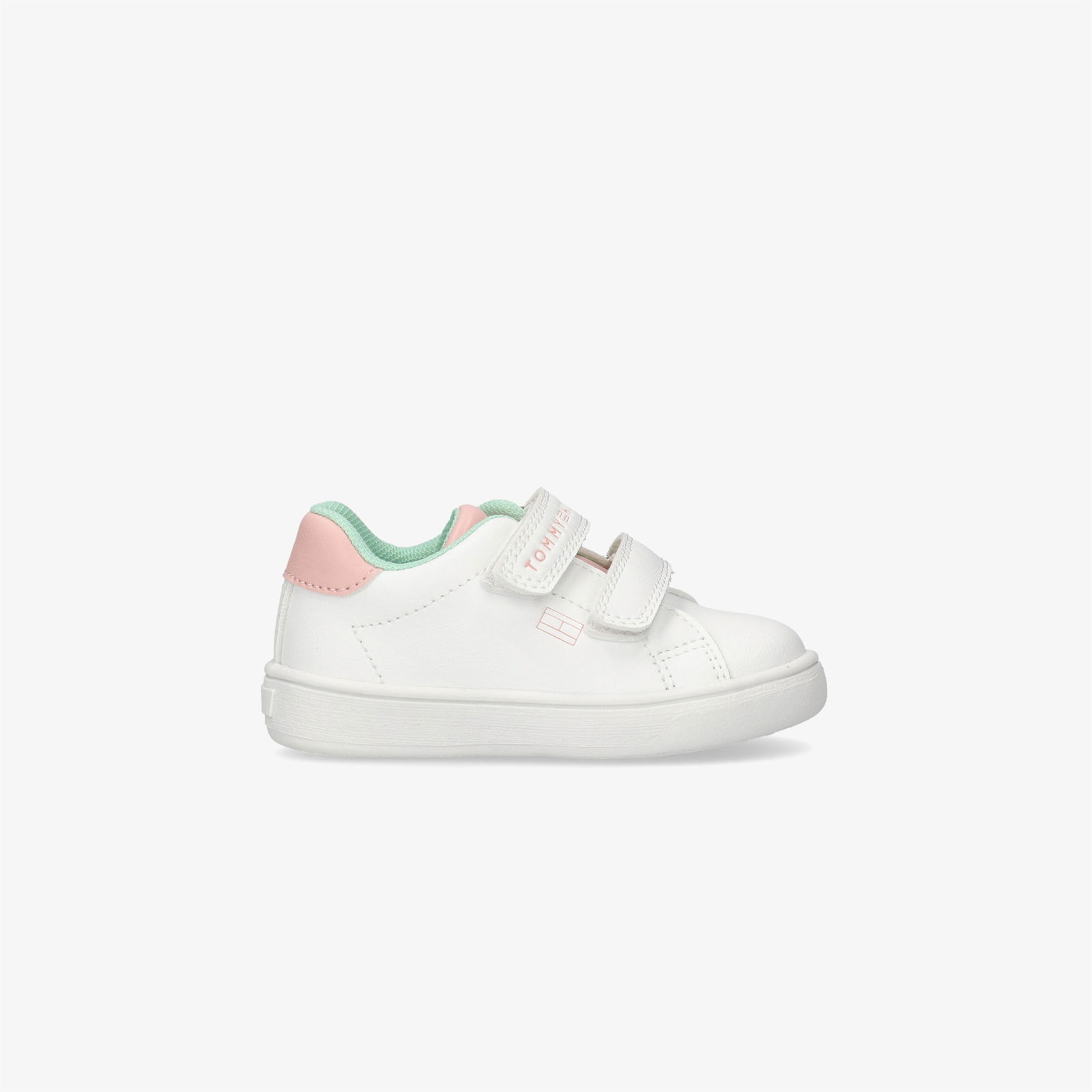 Tommy Hilfiger Flag and Hook Loop Çocuk Beyaz Sneaker