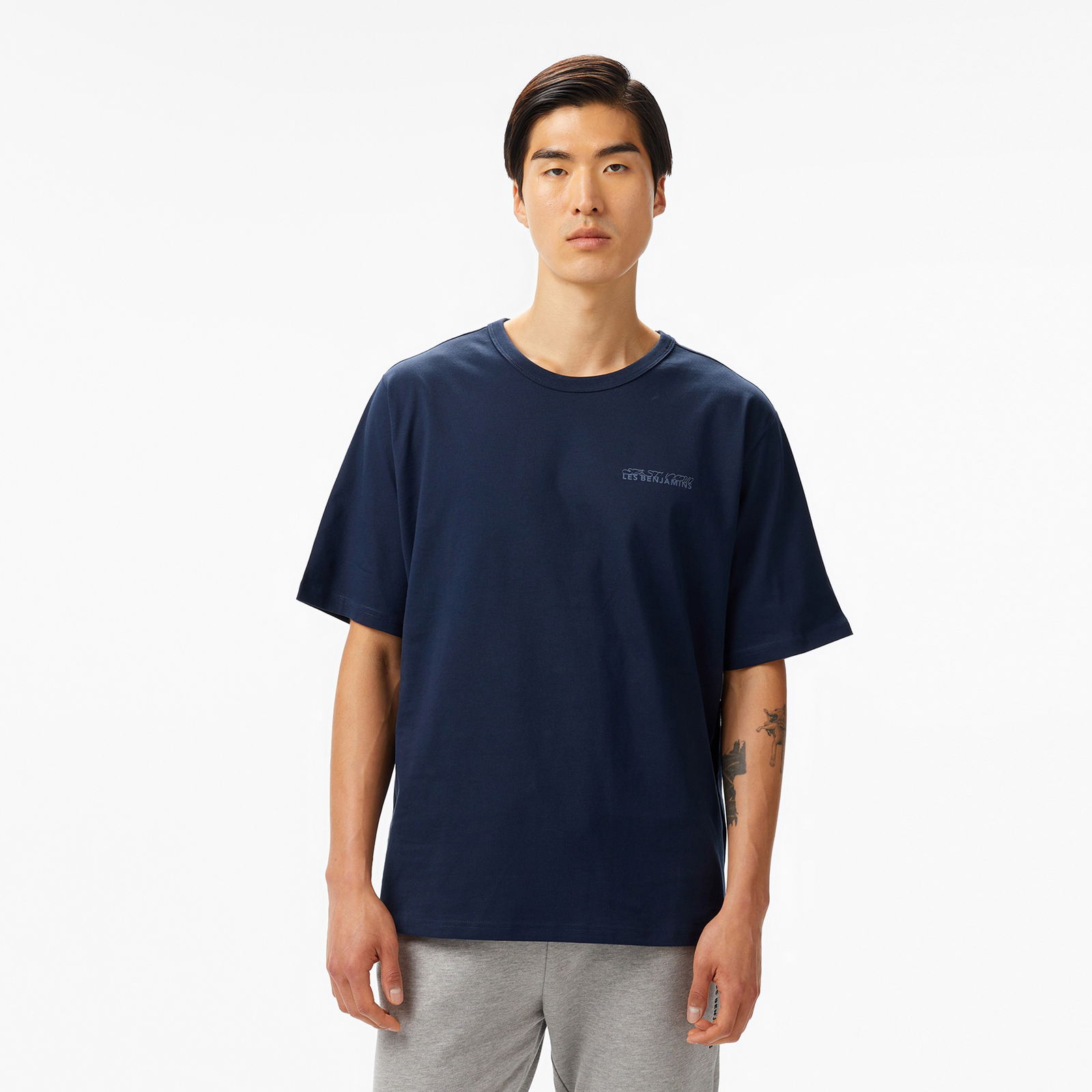 Les Benjamins 413 East Now Erkek Lacivert T-Shirt
