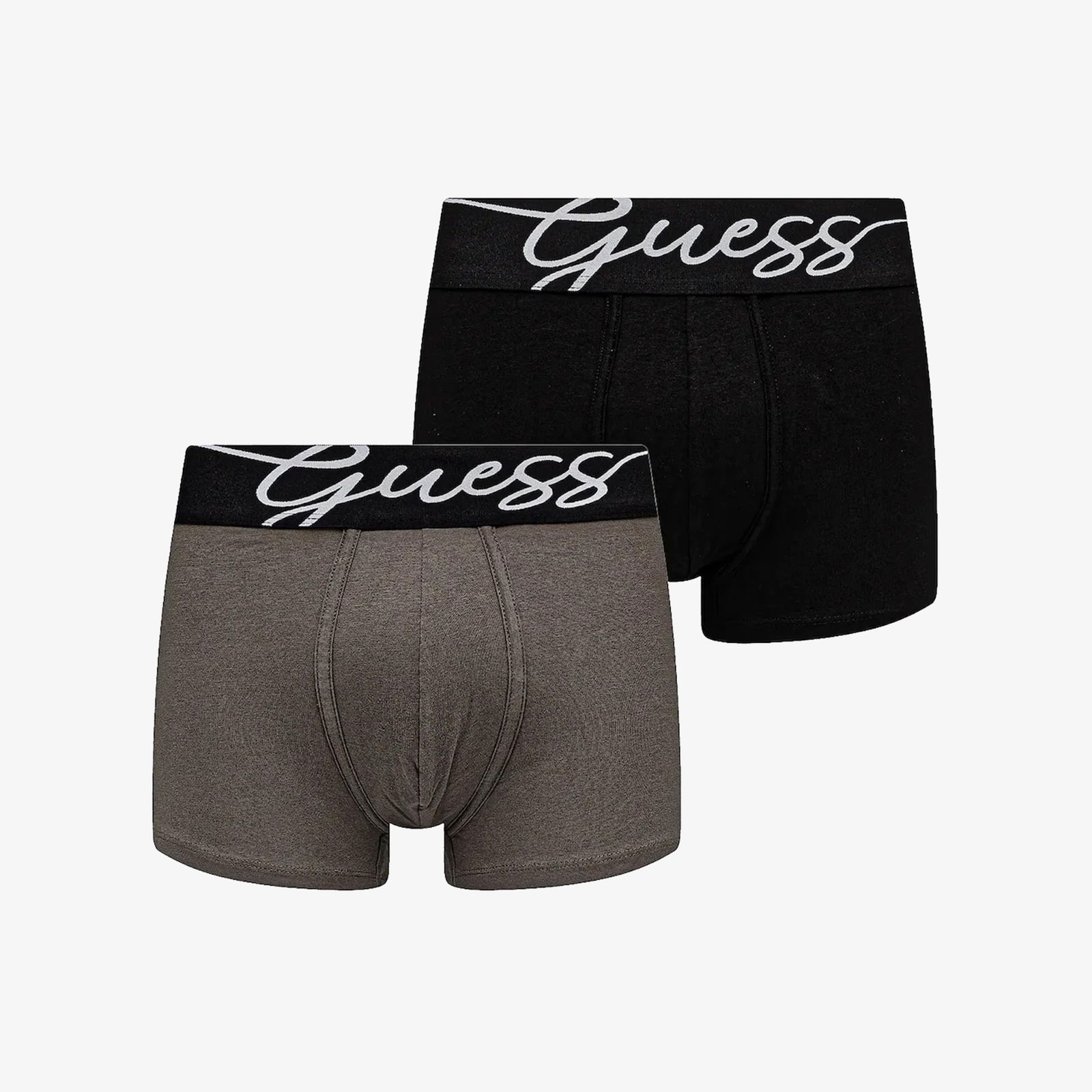 Guess Trunk 2Pack Solid Orglightetch Erkek Siyah 2'Li Boxer Paketi