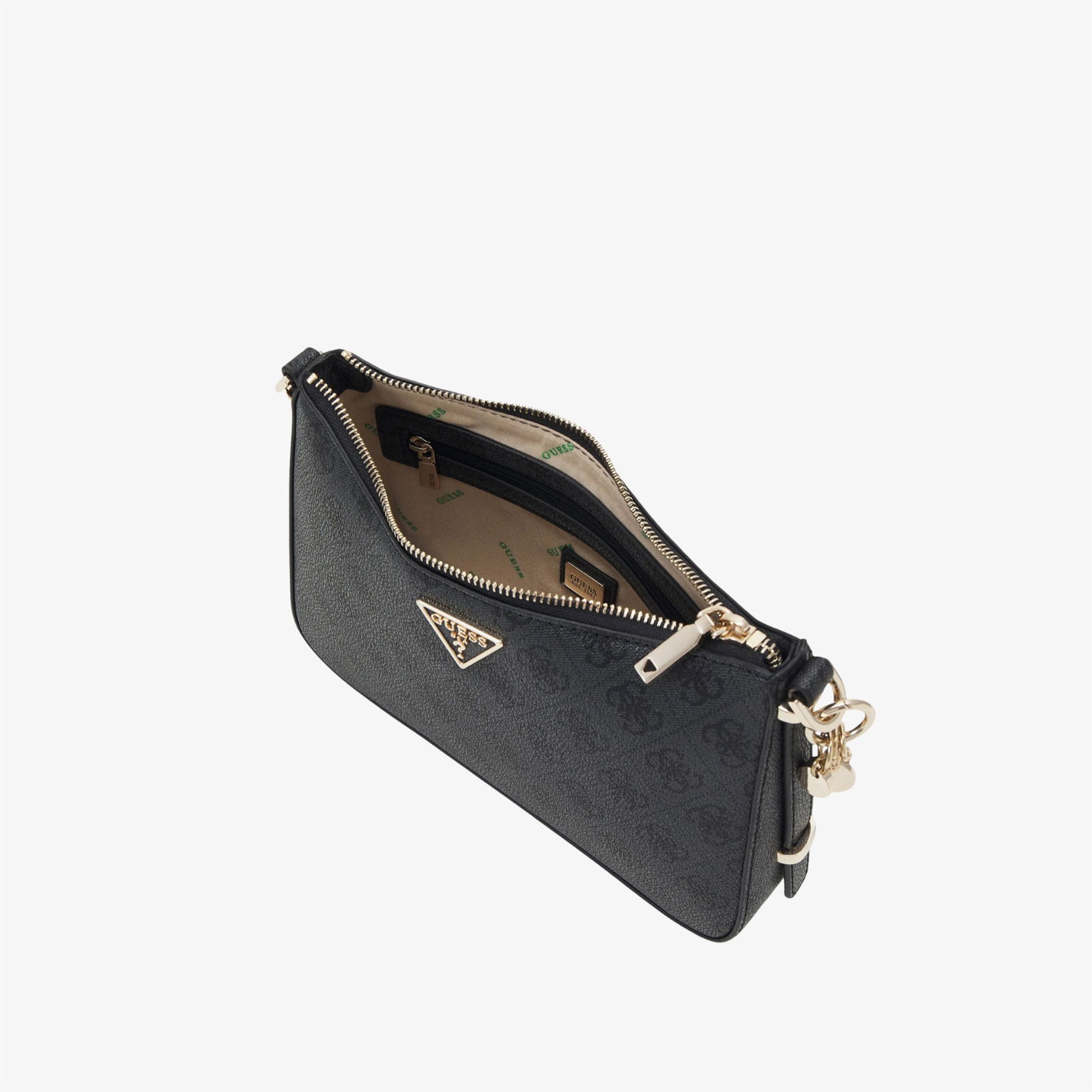 Guess Erica 2Mpt Zip Kadın Antrasit Omuz Çantası