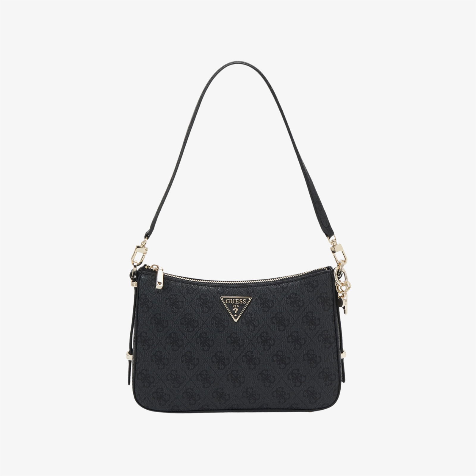 Guess Erica 2Mpt Zip Kadın Antrasit Omuz Çantası