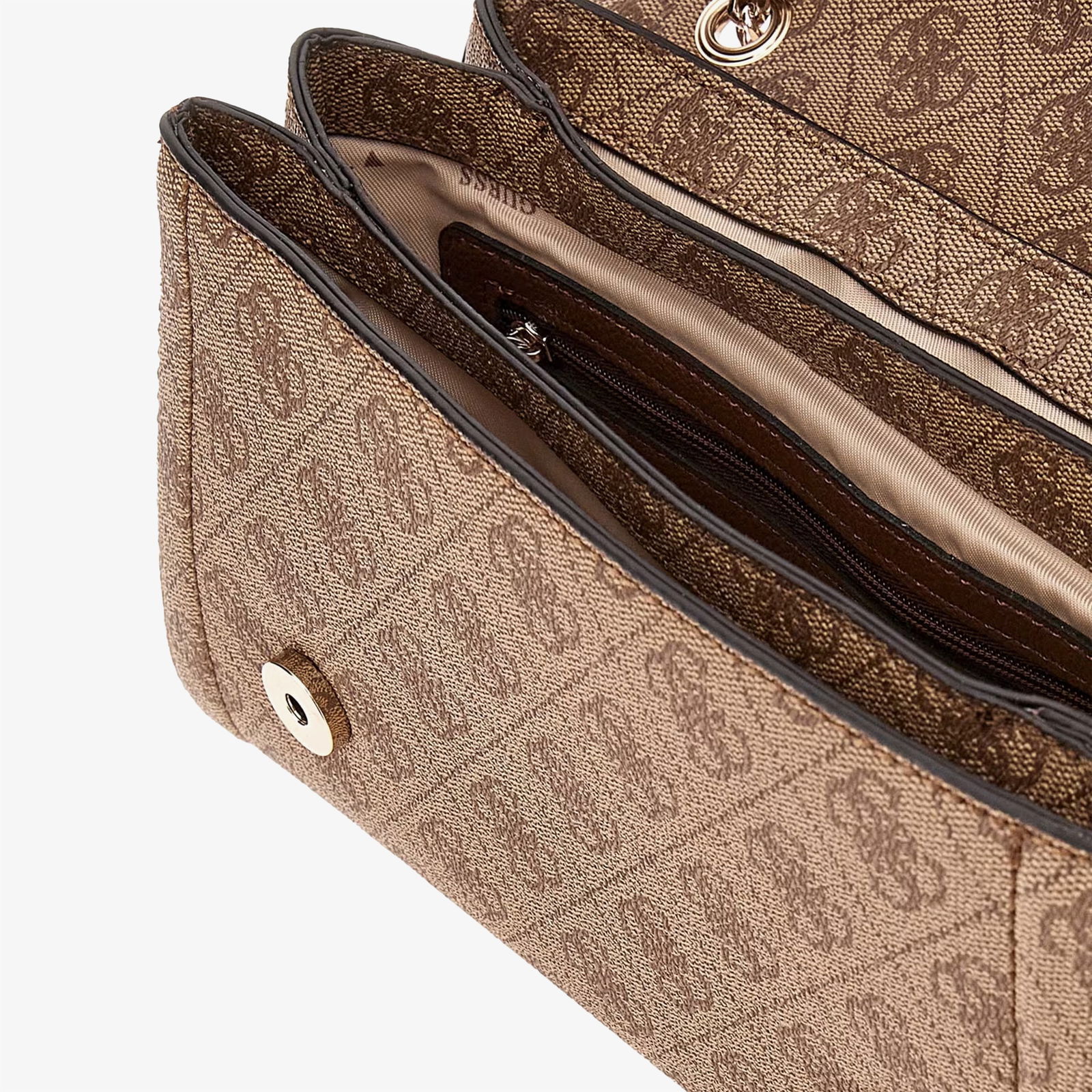 Guess Eco Erica 2 Comp Sat  Kadın Kahverengi El Çantası