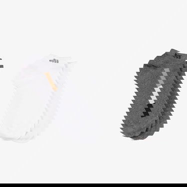  Boss 2Pas Iconic Stripe Erkek Gri Çorap