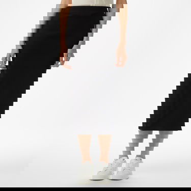  Calvin Klein Woven Label Rib Kadın Siyah Etek