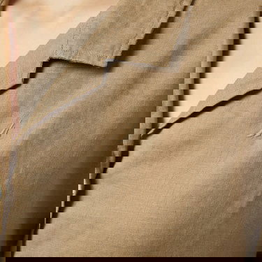  Nautica Kadın Kahverengi Regular Fit Keten Gömlek