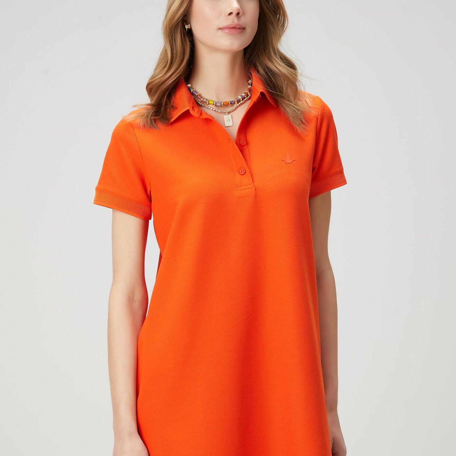 Beymen Club Kadin Mercan Mini Pike Polo Elbise