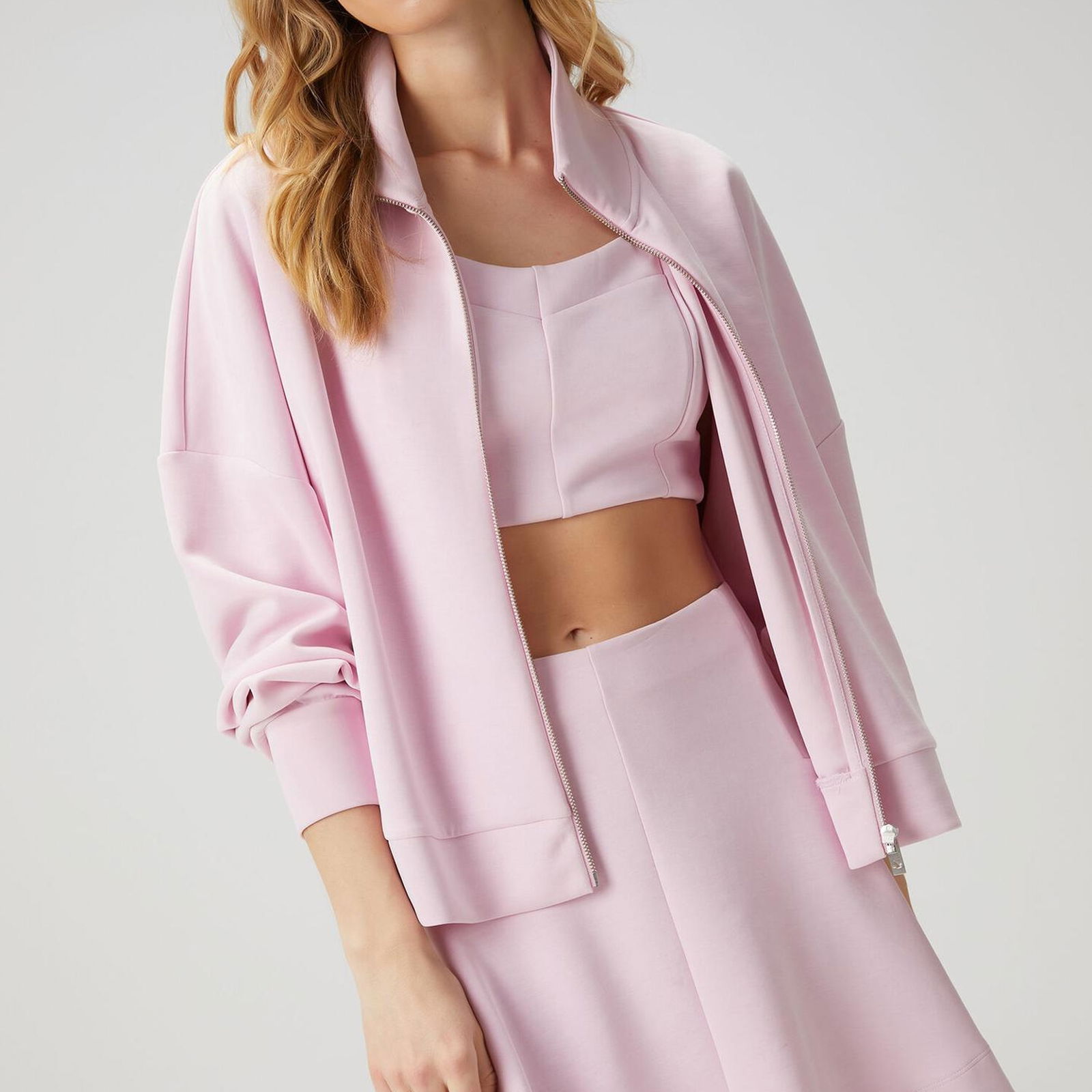 Beymen Club Kadin Pembe Fermuarlı Sweatshirt