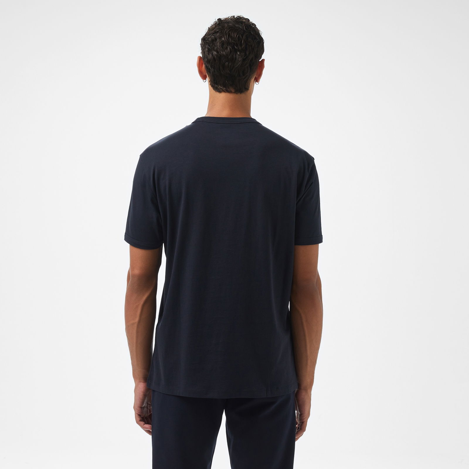 Armani Exchange Erkek Lacivert Bisiklet Yaka T-Shirt