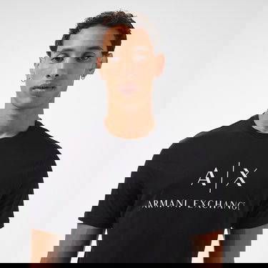  Armani Exchange Erkek Siyah Bisiklet Yaka T-Shirt
