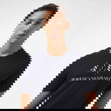  Armani Exchange Erkek Lacivert Bisiklet Yaka T-Shirt