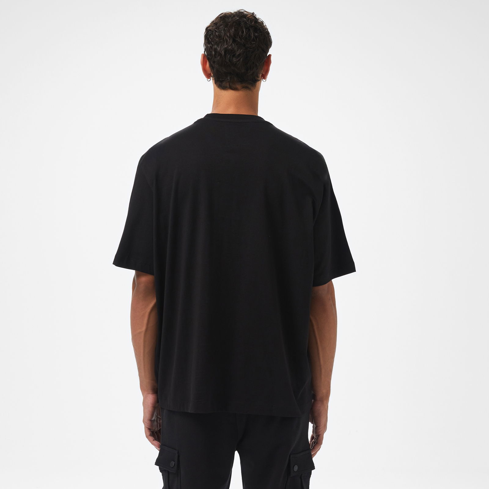 Armani Exchange Erkek Siyah Bisiklet Yaka T-Shirt