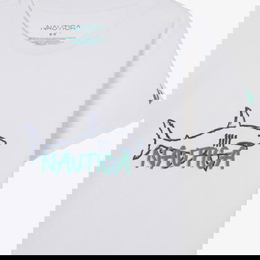  Nautica Erkek Çocuk Beyaz Regular Fit Baskılı T-Shirt