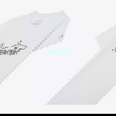  Nautica Erkek Çocuk Beyaz Regular Fit Baskılı T-Shirt