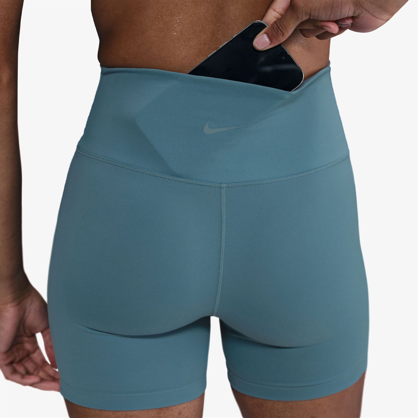 Nike One Dri-Fit 13 cm Kadın Mavi Tayt