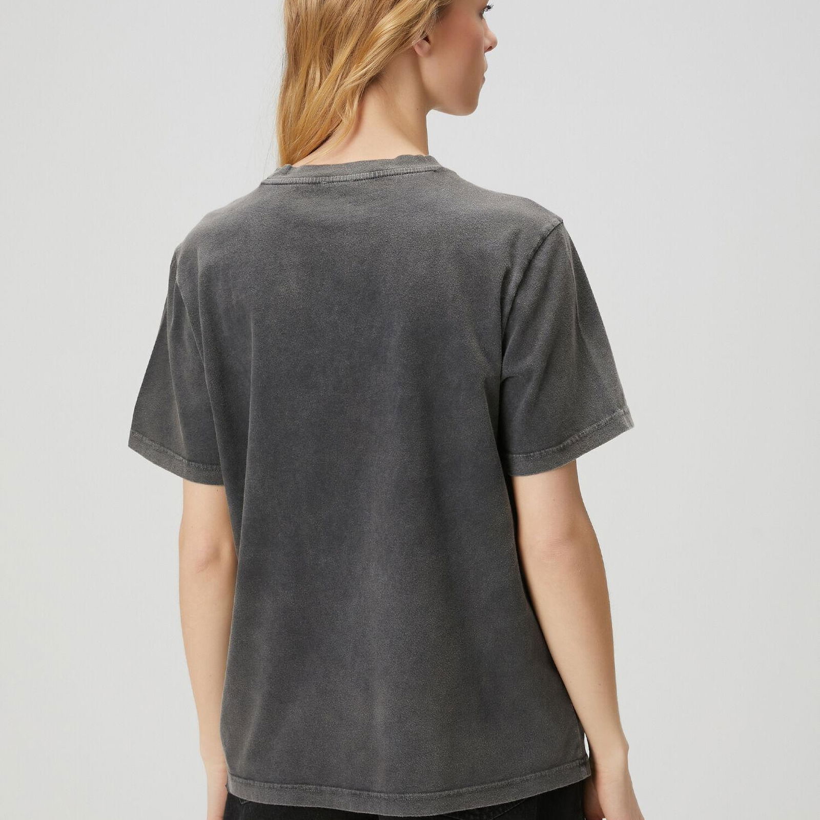 Beymen Club Kadin Siyah Taşlı Kaz Logolu T-shirt