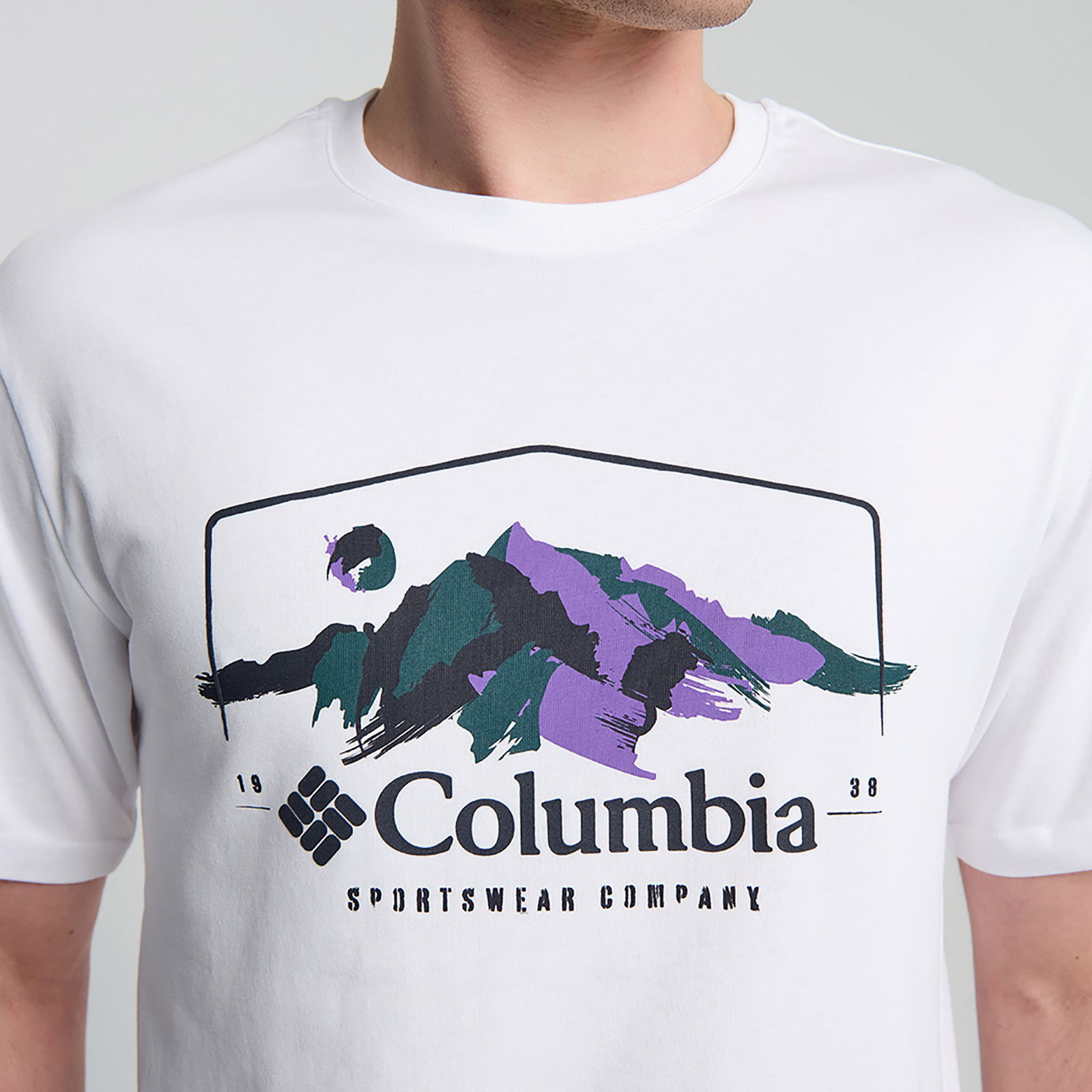 Columbia Csc M Brush With Nature Erkek Beyaz T-Shirt