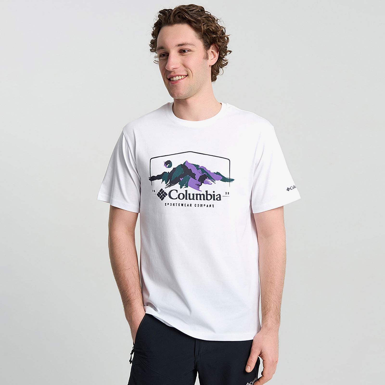 Columbia Csc M Brush With Nature Erkek Beyaz T-Shirt
