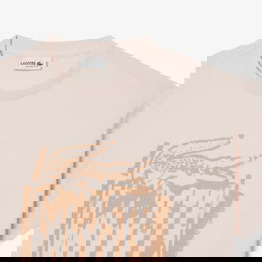 Lacoste Çocuk Bisiklet Yaka Baskılı Açık Pembe T-Shirt
