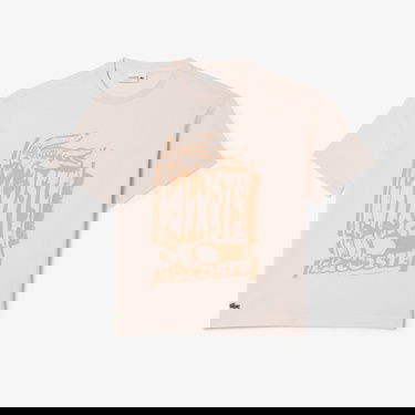  Lacoste Çocuk Bisiklet Yaka Baskılı Açık Pembe T-Shirt