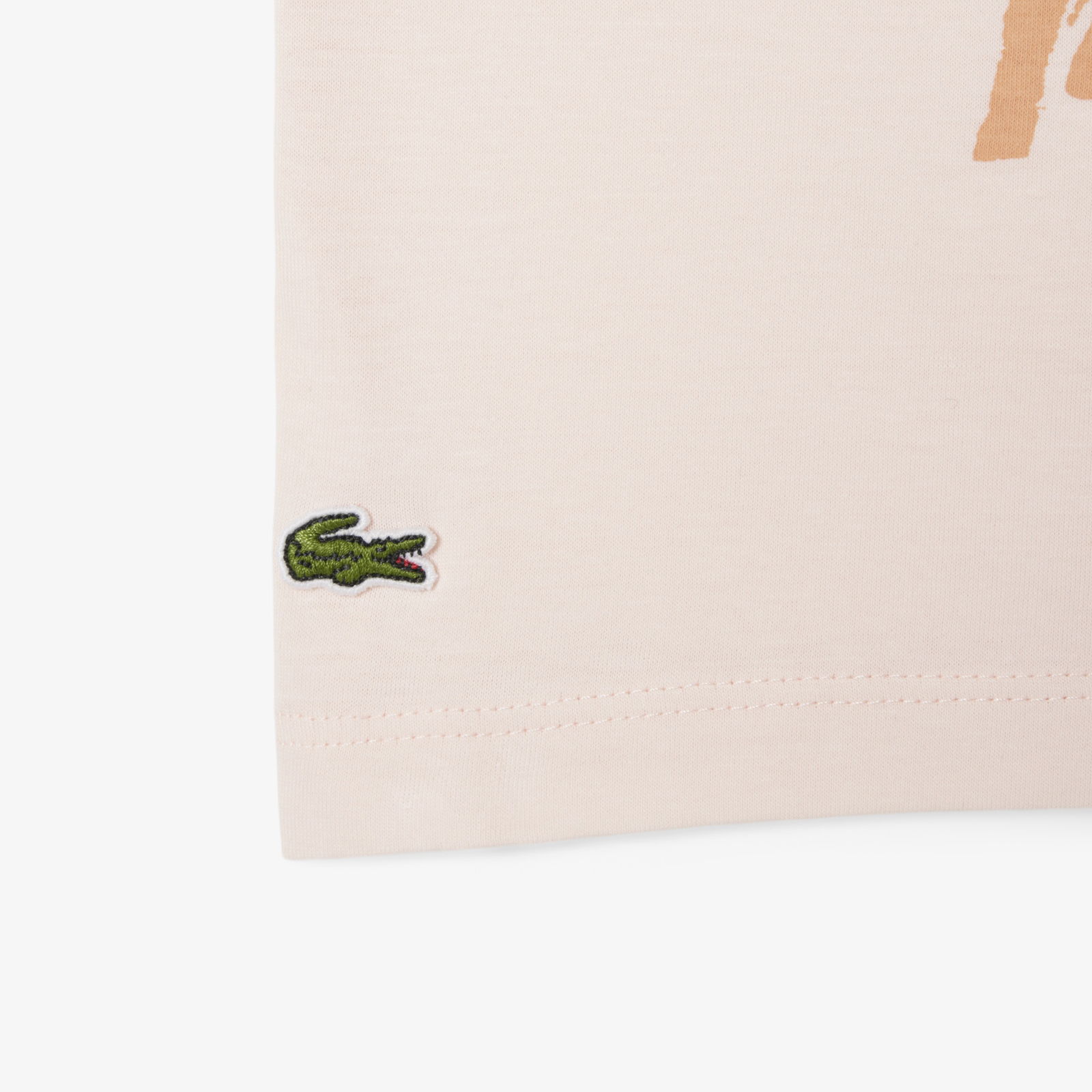 Lacoste Çocuk Bisiklet Yaka Baskılı Açık Pembe T-Shirt