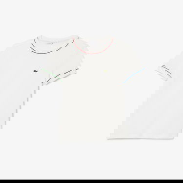  Lacoste Çocuk Bisiklet Yaka Krem T-Shirt