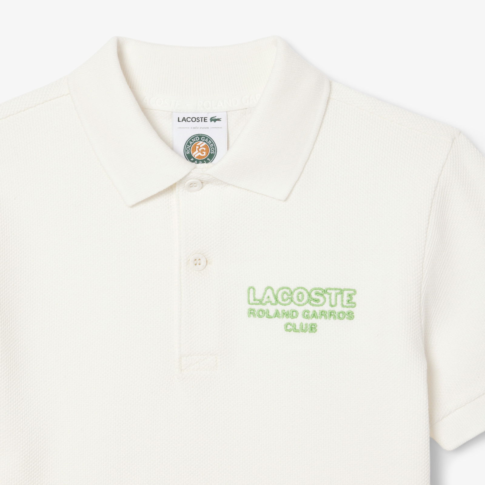Lacoste Rolland Garros Çocuk Baskılı Siyah Polo