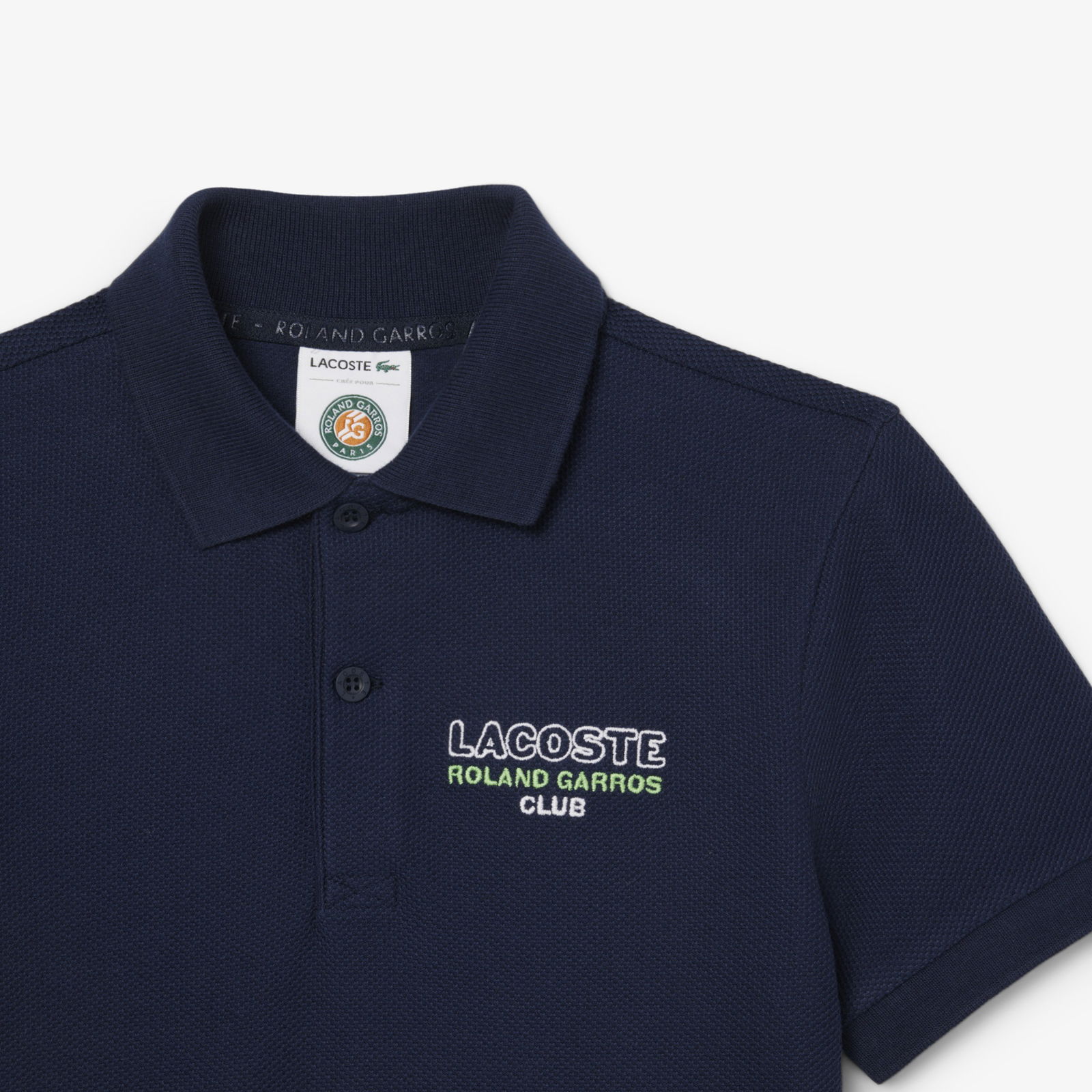 Lacoste Rolland Garros Çocuk Baskılı Lacivert Polo