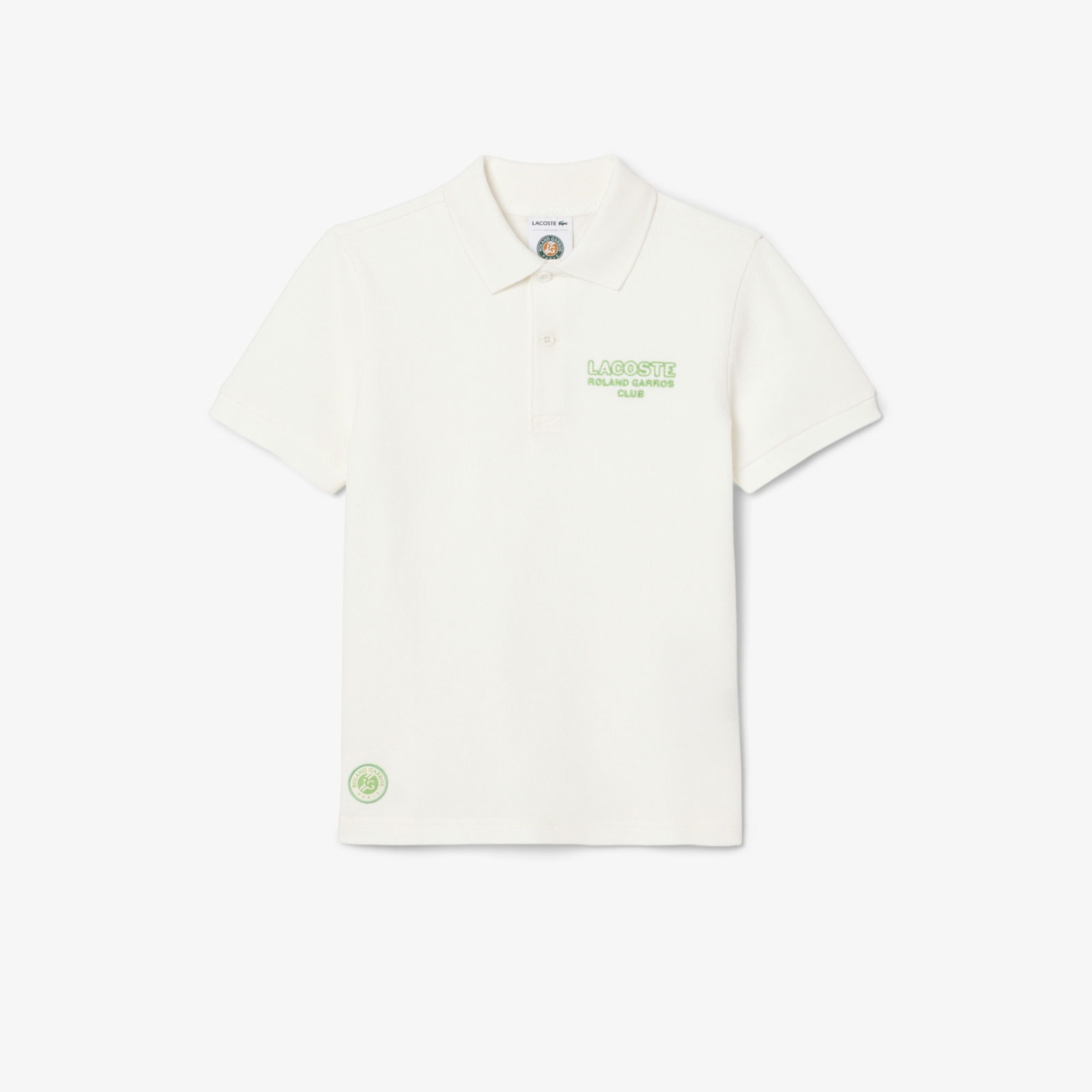 Lacoste Rolland Garros Çocuk Baskılı Siyah Polo