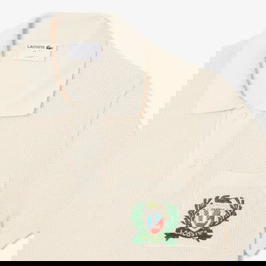  Lacoste Erkek Kısa Kollu Polo Yaka Krem Triko