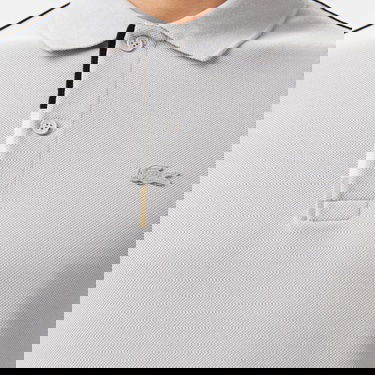  Lacoste Erkek Regular Fit Renk Bloklu Gri Polo